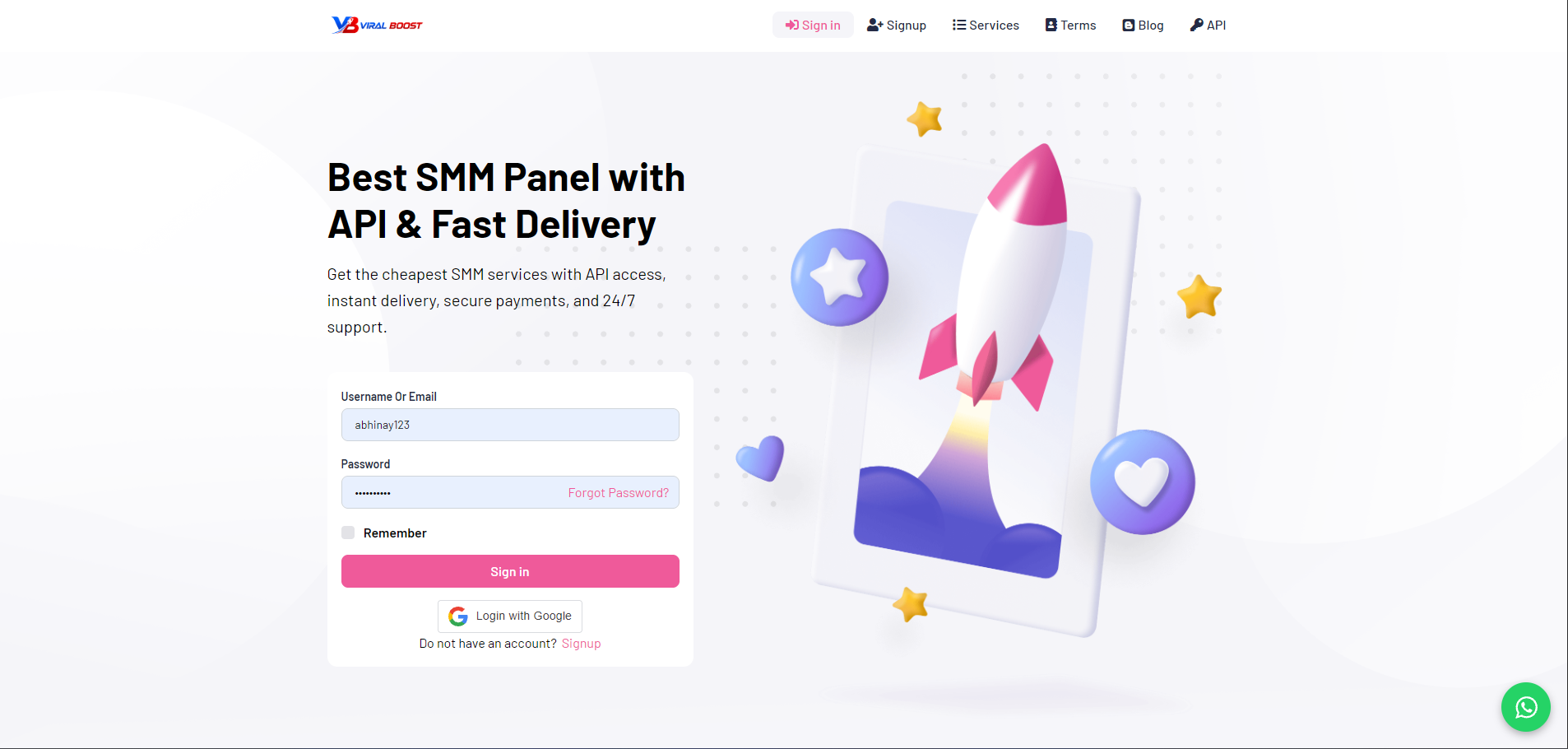 SMM Reselling Dashboard